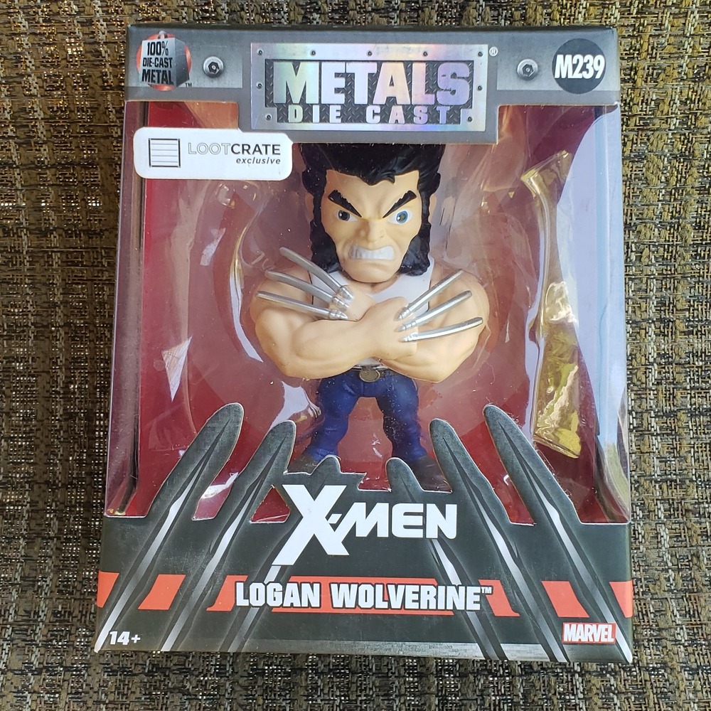 X-Men Logan Wolverine Metals Die Cast M239 Loot Crate Exclusive Marvel